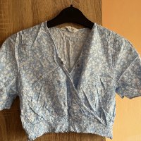 Кроп блузка х&м, снимка 1 - Тениски - 40335959