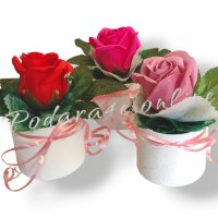 💐❣️Букети от ароматни сапунени цветя 🥀 Идеален подарък за всеки повод , снимка 9 - Подаръци за рожден ден - 44457961