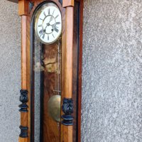 Голям стенен часовник - Carl Werner - Антика - 1900"г., снимка 2 - Антикварни и старинни предмети - 42636835