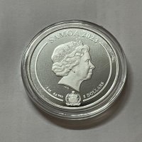 Сребро 1 oz Пътния Бегач 2023 - Самоа, снимка 4 - Нумизматика и бонистика - 41525648