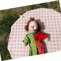 Стара кукла,клоун #5, снимка 2 - Антикварни и старинни предмети - 34063505