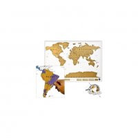 Скреч карта на Света за изтриване 1078, снимка 3 - Картини - 34596906