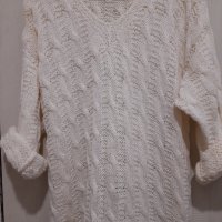 Пуловер ръчно плетен, снимка 7 - Блузи с дълъг ръкав и пуловери - 38735516