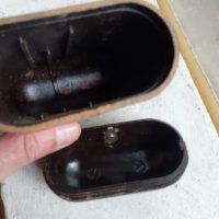 Стара бакелитена кутия от военна аптечка кафява, снимка 5 - Антикварни и старинни предмети - 40633048
