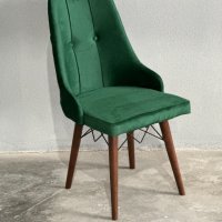 Трапезен стол - зелен, снимка 5 - Столове - 40144291