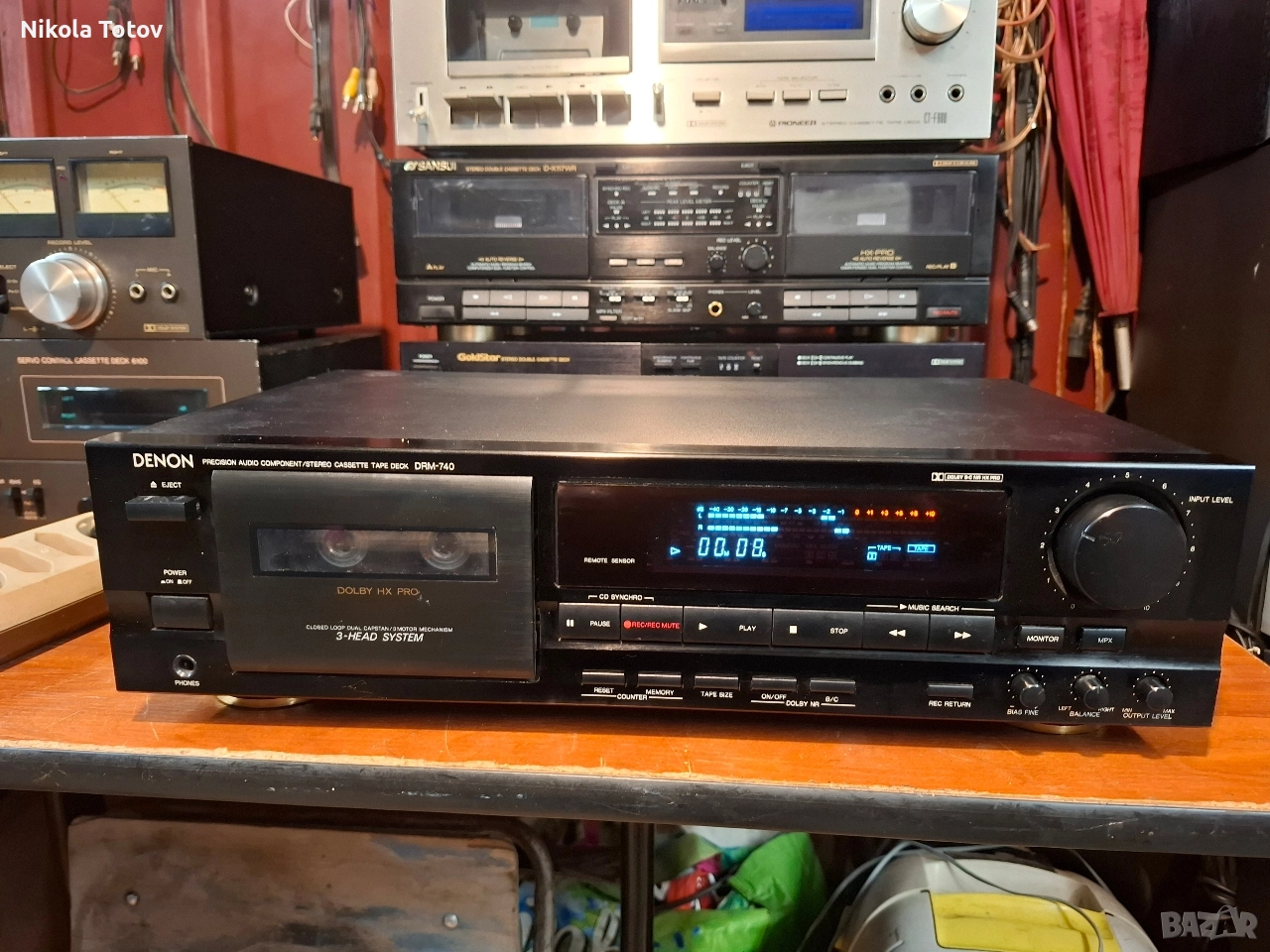Продава се триглав дек Denon DRM-740. , снимка 1