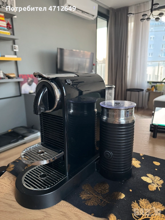 Nespresso CitiZ & Milk Black – отлично състояние, снимка 1