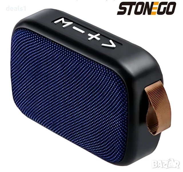 STONEGO Преносима Безжична Bluetooth Тонколонка С поддръжка на FM радио и TF карта, снимка 1