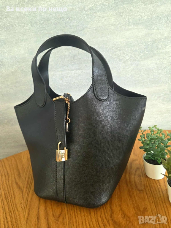 Hermes Дамска Черна Чанта Хермес Код L-A9, снимка 1