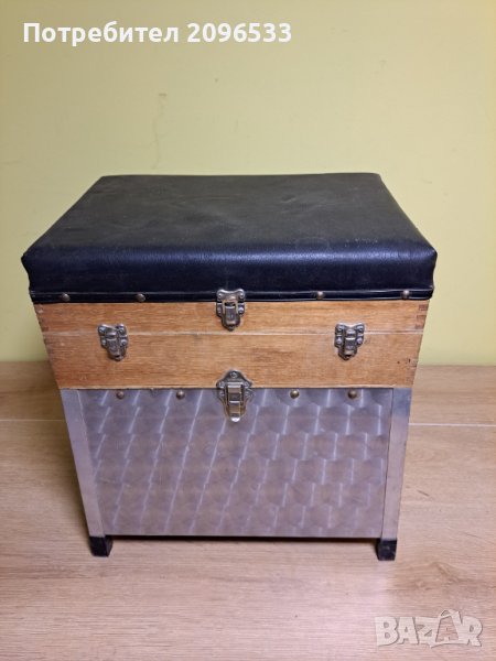 Рибарско столче с удобна кожена седалка, снимка 1