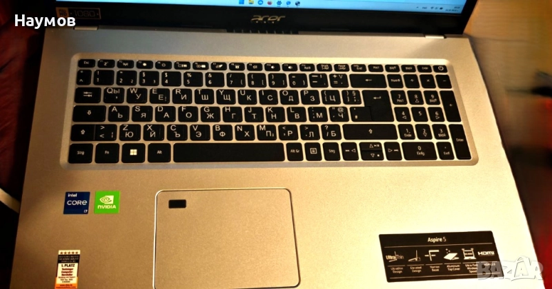 Acer Aspire 5 17.3" NVIDIA GeForce MX450 A517-52G-73DM, снимка 1