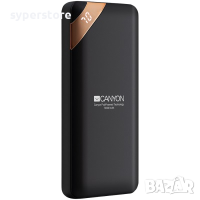 Зарядно устройство - Power Bank 10000 mAh CANYON CNE-CPBP10B Зарядно за телефон, таблет iPhone, Sams, снимка 1