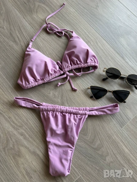 Лилав бански от две части, снимка 1