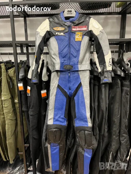 Дамски Кожен мото екип FLM FIREFOX 36-S 2ч,протектори като нов, снимка 1