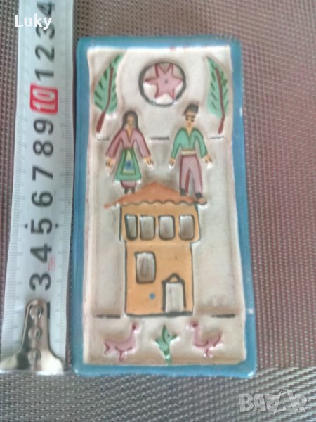 Продавам малък плакет(декорация) за стена.Керамика.Ръчна изработка., снимка 1