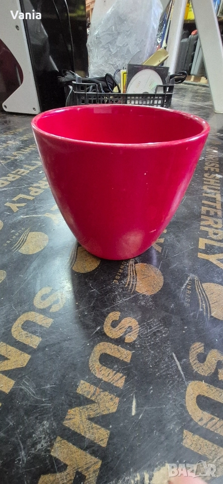 Керамична кашпа , снимка 1