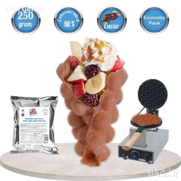 Концентрат за гофрети Bubble waffle Шоколад * Смес на прах за гофрети * , снимка 1