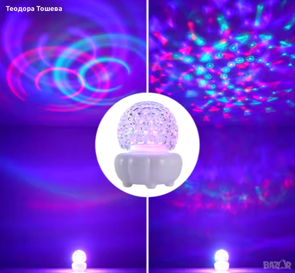 Кристална топка въртяща се , снимка 1
