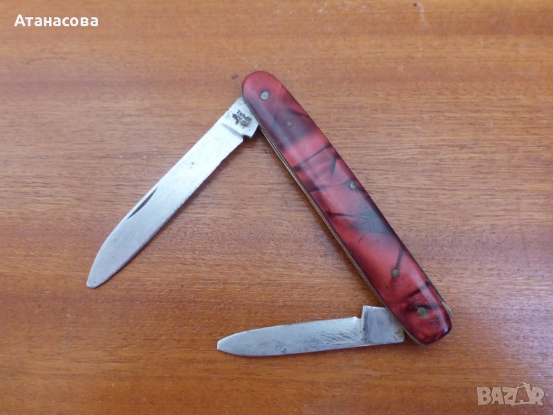 Джобно ножче с 2 остриета цвят пепел от рози, снимка 1