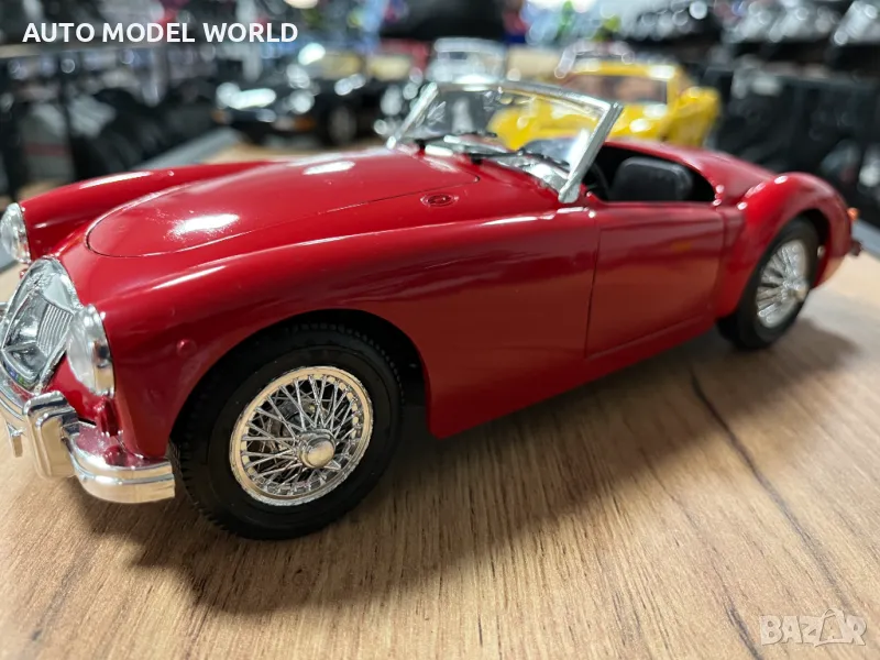 Чисто нова метална колекционерска количка МG A TWIN CAM CABRIO 1:18, снимка 1