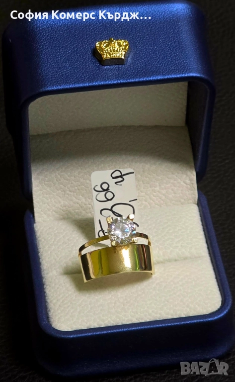 💍 ЗЛАТЕН ПРЪСТЕН ⚖️ 3.66 гр./14 карата 🤚 58 размер, снимка 1