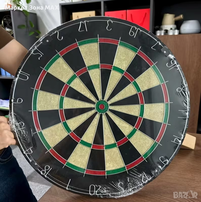 18-инчова професионална дартс дъска със съвместимост със стрели със стоманени върхове , снимка 1
