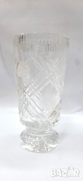 Стара кристална ваза  (2.2.6), снимка 1