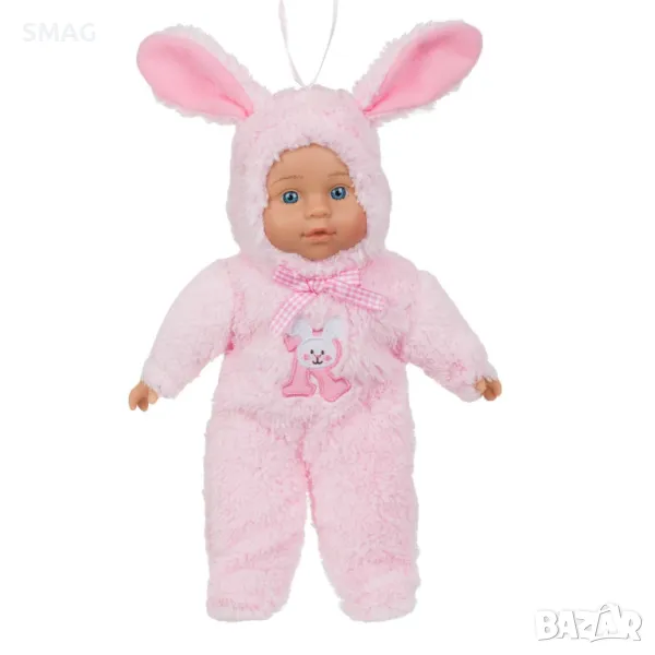 Кукла Бебе Облечено Зайче Розово 34см S_1225099, снимка 1