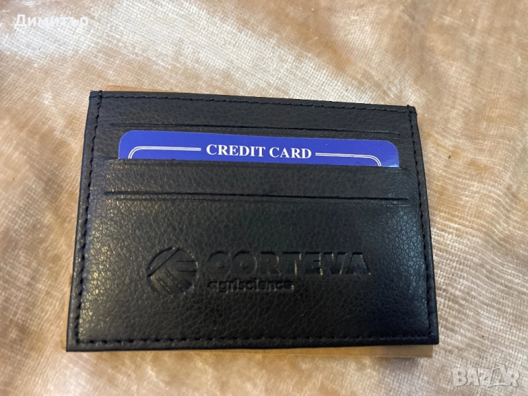 Картхолдър от естествена кож, снимка 1