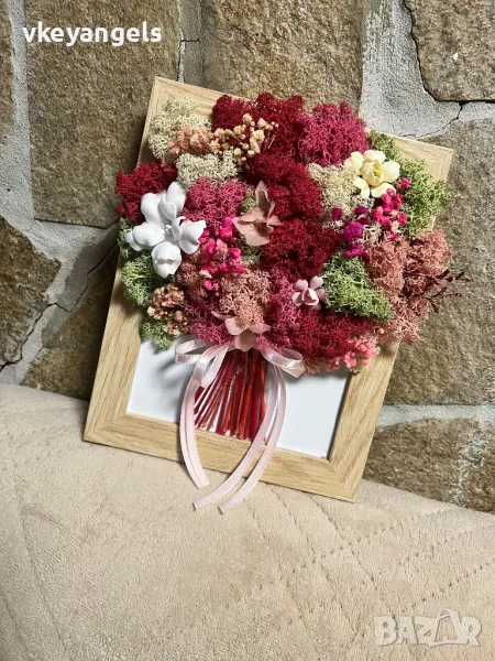 Пано “букет” с естествен скандинавски мъх, снимка 1