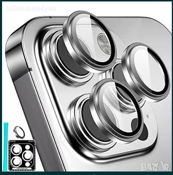 Стъклени Рингове за Камера за Apple iPhone 15 Pro | 15 Pro Max Plus, снимка 1