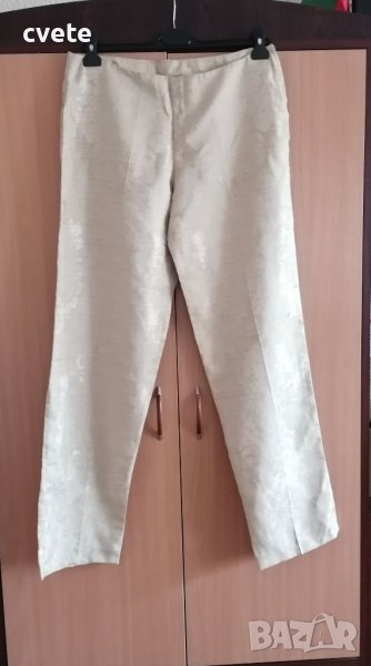 Дамски модерен летен панталон 100% лен, снимка 1