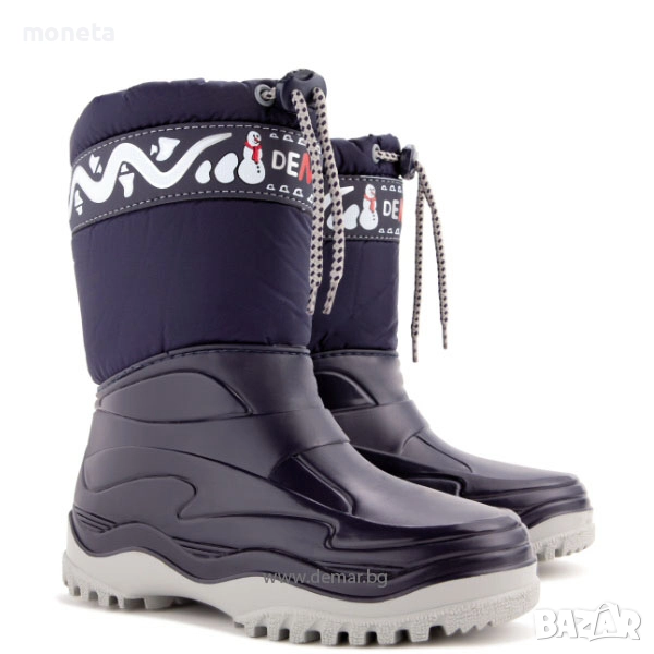 39,90лв. „DEMAR“: Нови детски боти /апрески с Топла подплата. Размери 24-35. FROST Син, снимка 1