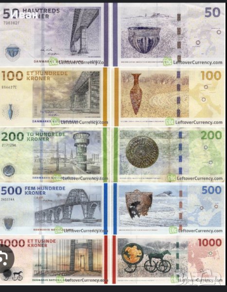 Купувам Датски крони на банкноти,неограничени количества.Идвам на място и плащам., снимка 1