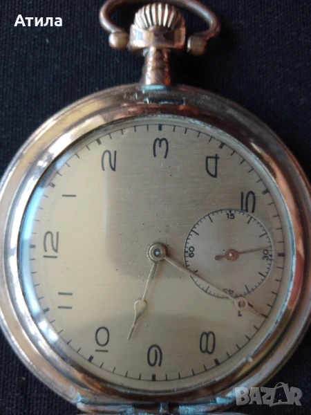 джобен часовник позлатен, снимка 1