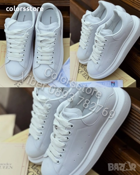 Бели кецове Alexander McQueen код BR27u, снимка 1