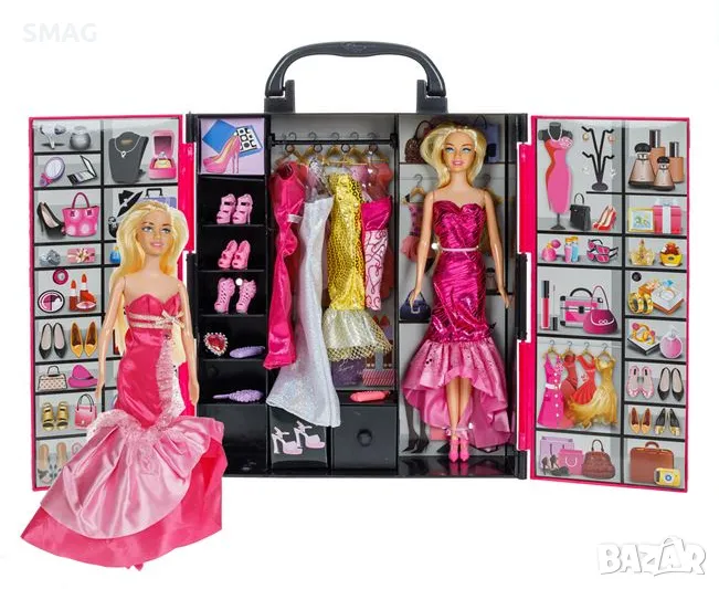 Кукли манекени с гардероб от дрехи и обувки S_1229796, снимка 1