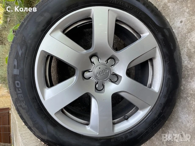 4 броя Оригинални алуминиеви джанти 8J х 17 с гуми за AUDI, снимка 1