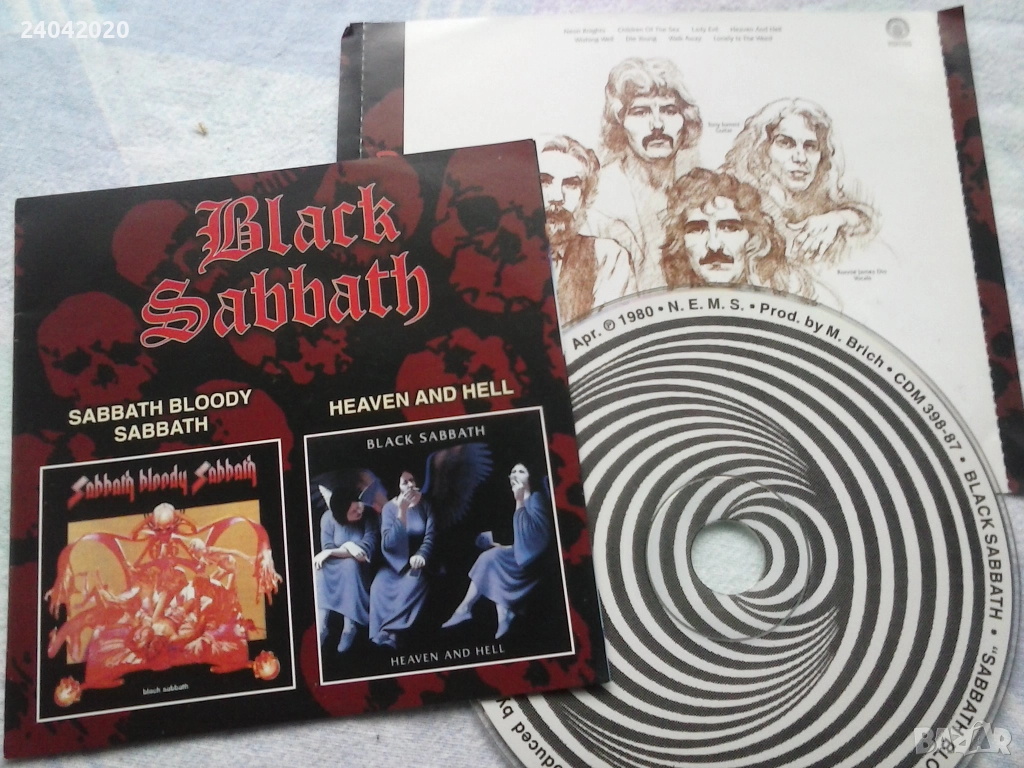 Black Sabbath – Sabbath Bloody Sabbath/Heaven And Hell 2 in 1 матричен диск, снимка 1