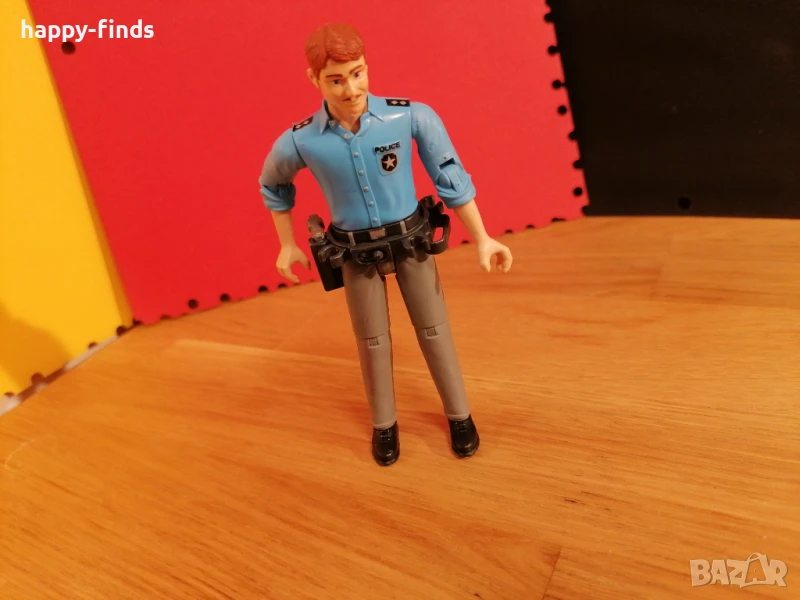 Полицейски фигурка, полицай, Германия, 4", снимка 1