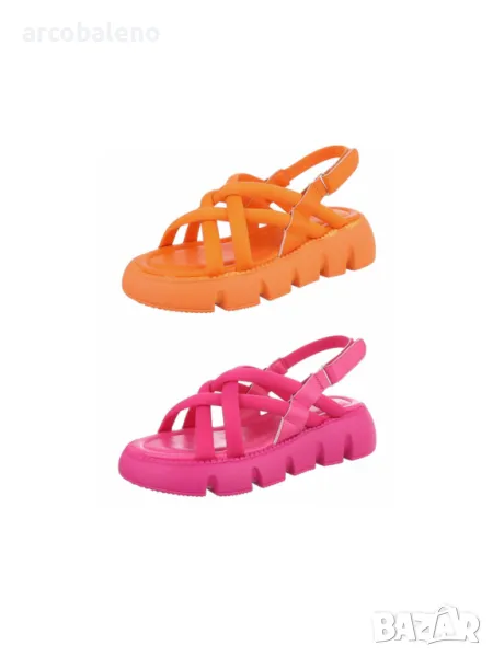 Дамски сандали на клин, 2цвята , снимка 1