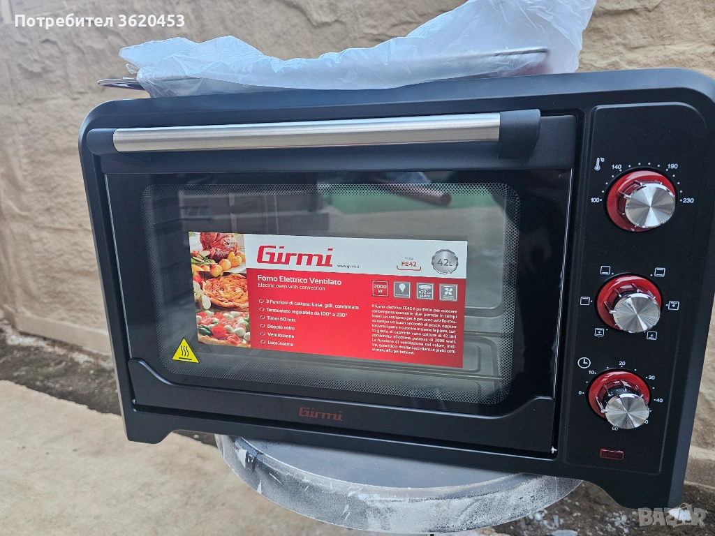 електрическа фурна с конвекция Girmi FE42. , снимка 1
