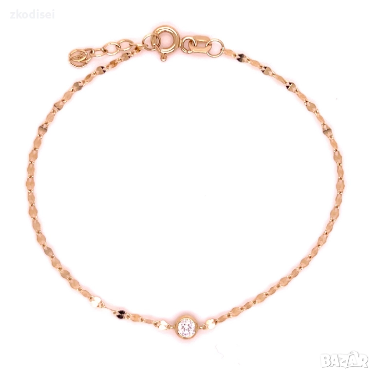 Златна дамска гривна 0,70гр.18,0см. 14кр. проба:585 модел:34517-1, снимка 1