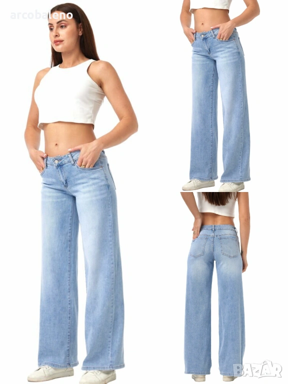 Ликвидация! Дамски дънки с удобна кройка , снимка 1