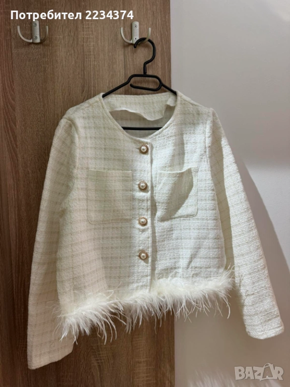 Дамско сако от мек туид, снимка 1