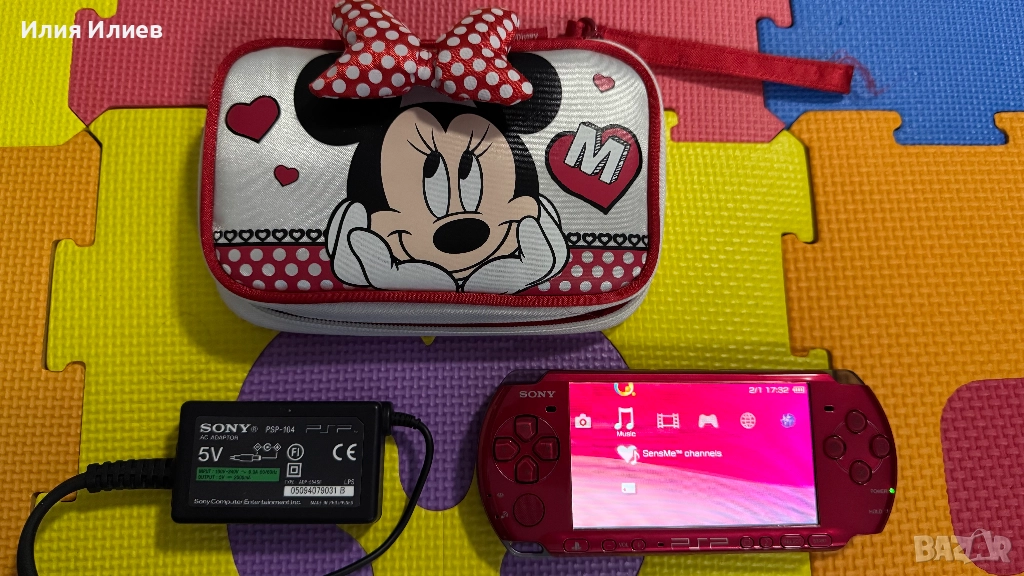 Sony PSP 3000 - Radiant Red - За Колекция - 10 / 10 - Като Нова - 64GB, снимка 1