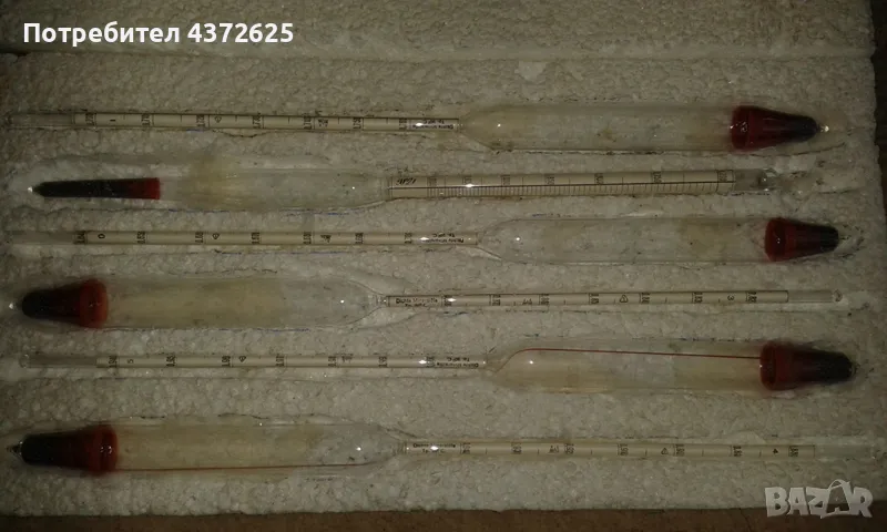 Продавам ареометри лабораторни  с висока точност, снимка 1