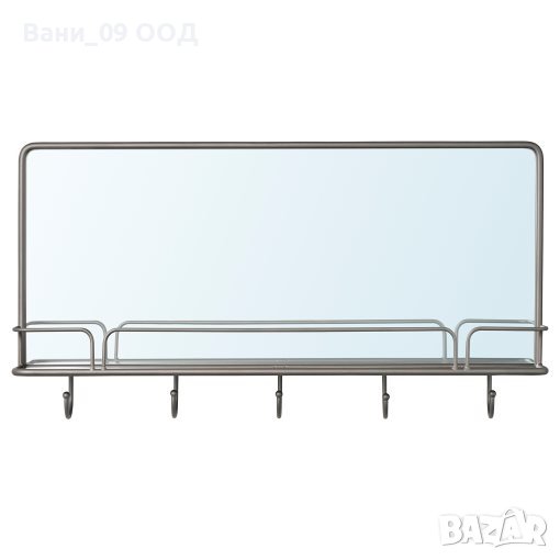 Огледало с рафт и закачалки, снимка 1