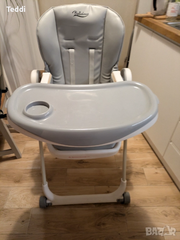 CANGAROO Стол за хранене DELICIOUS Сив, снимка 1