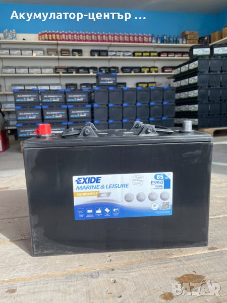 КАТО НОВ гелов vrla акумулатор EXIDE 85 AH с гаранция, снимка 1